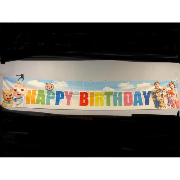 Cocomelon Birthday Banner Sign - Picture 1 of 2